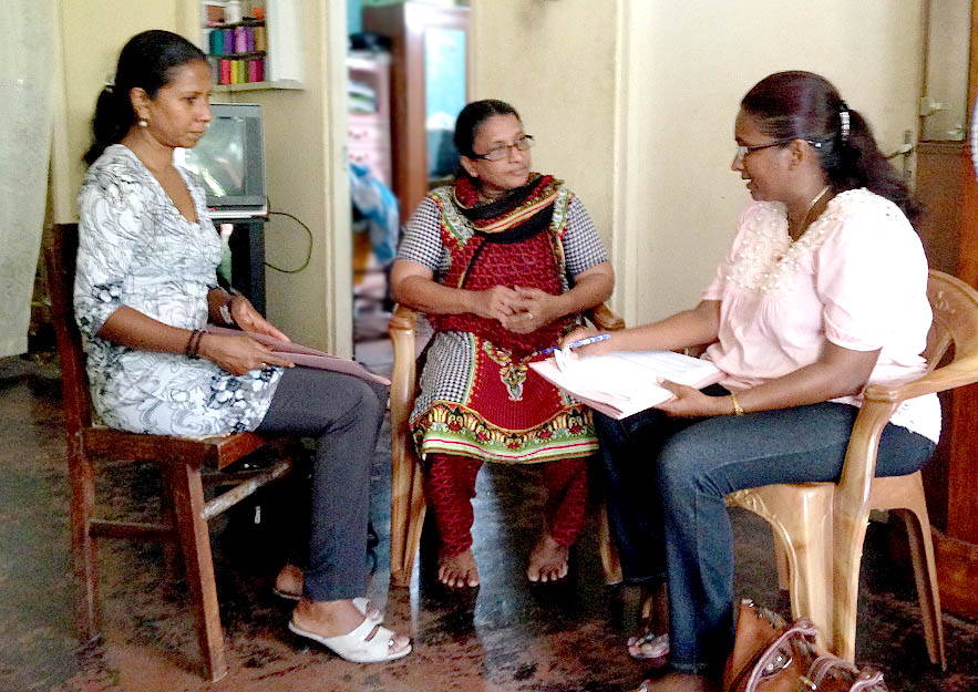 Face-to-face interviewing in Sri Lanka